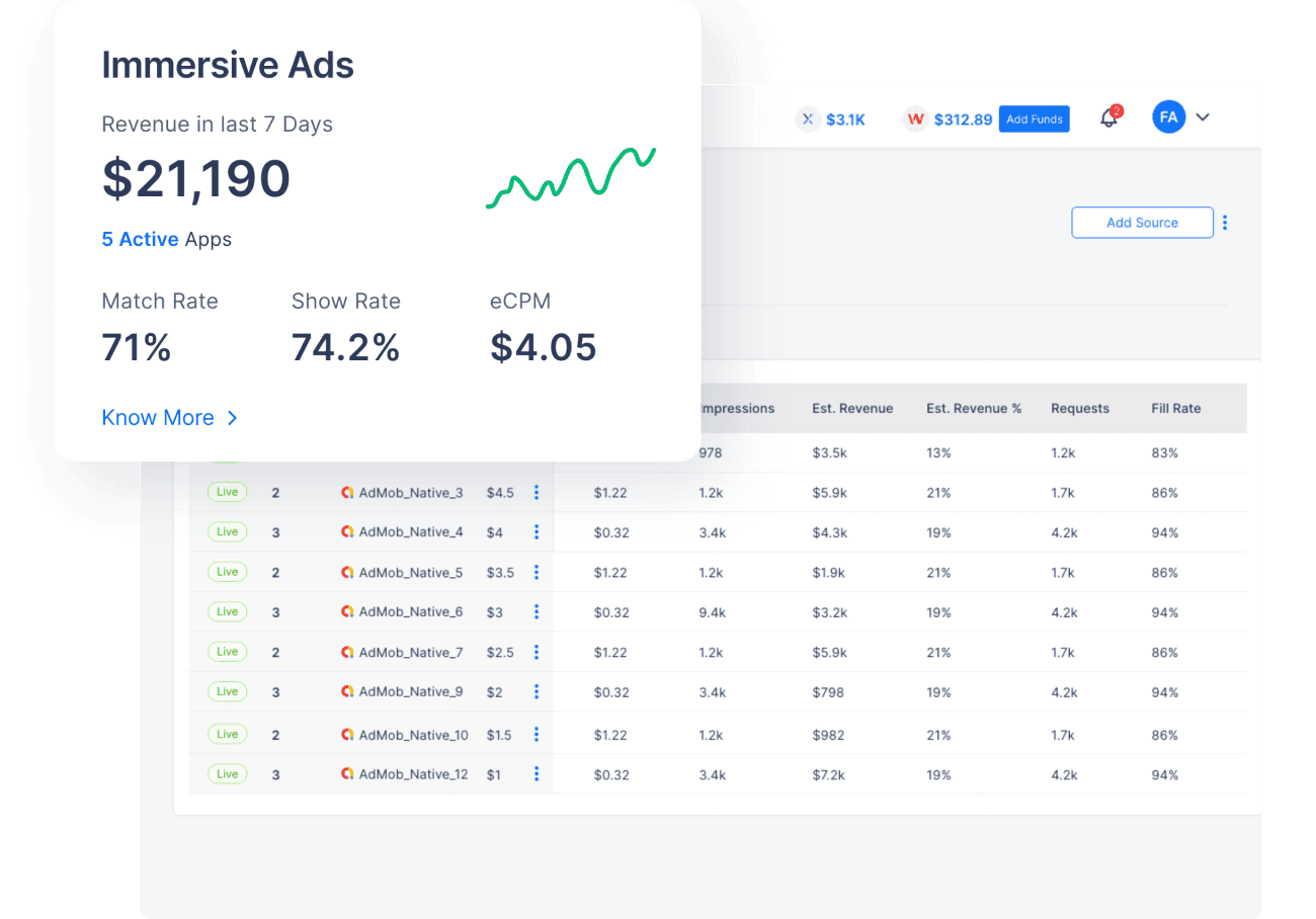 Earn with Immersive Ads Earn with Immersive Ads