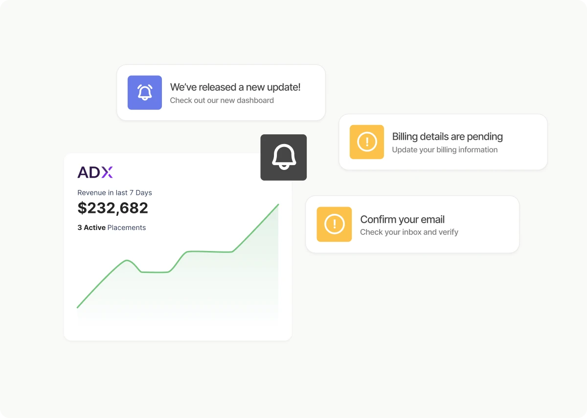 Instant notifications Instant notifications