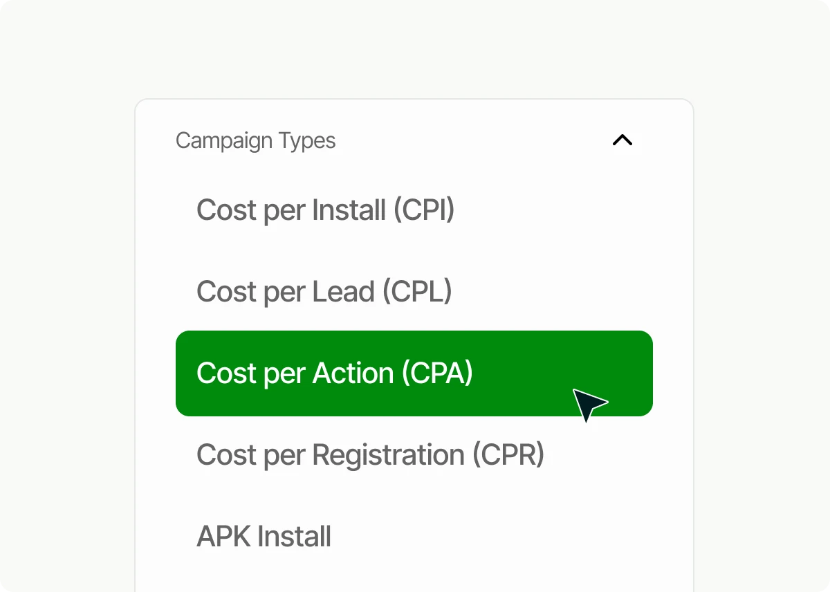 Multiple campaign types Multiple campaign types